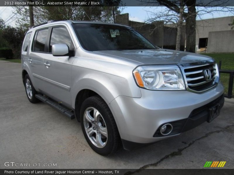 Alabaster Silver Metallic / Black 2012 Honda Pilot EX-L