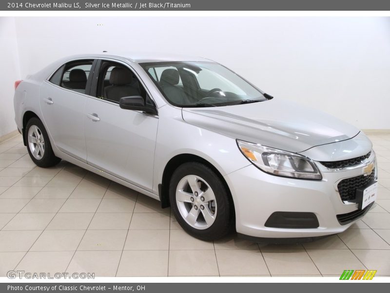 Silver Ice Metallic / Jet Black/Titanium 2014 Chevrolet Malibu LS