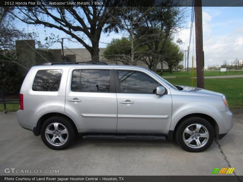 Alabaster Silver Metallic / Black 2012 Honda Pilot EX-L