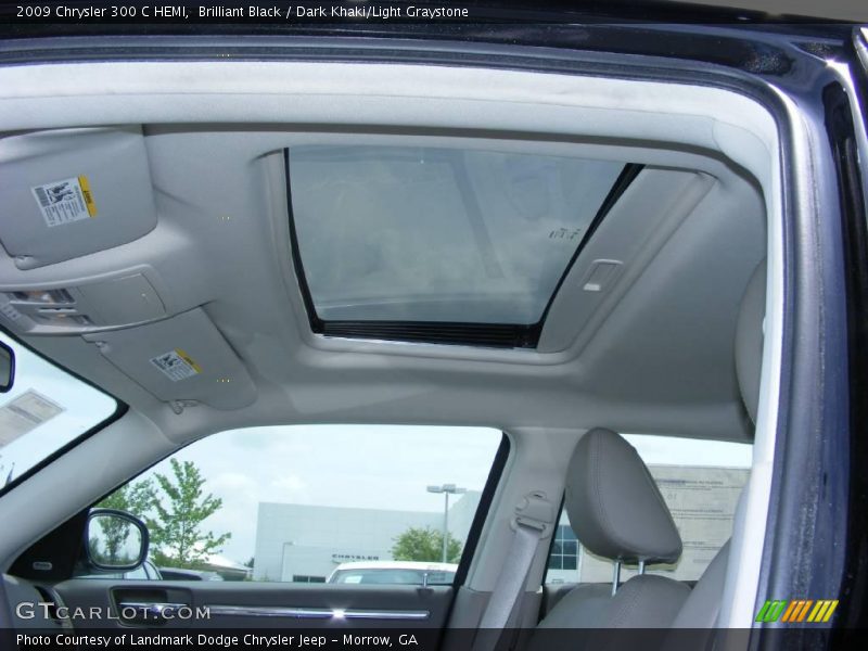 Brilliant Black / Dark Khaki/Light Graystone 2009 Chrysler 300 C HEMI