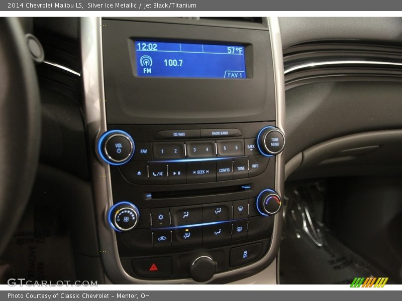 Silver Ice Metallic / Jet Black/Titanium 2014 Chevrolet Malibu LS