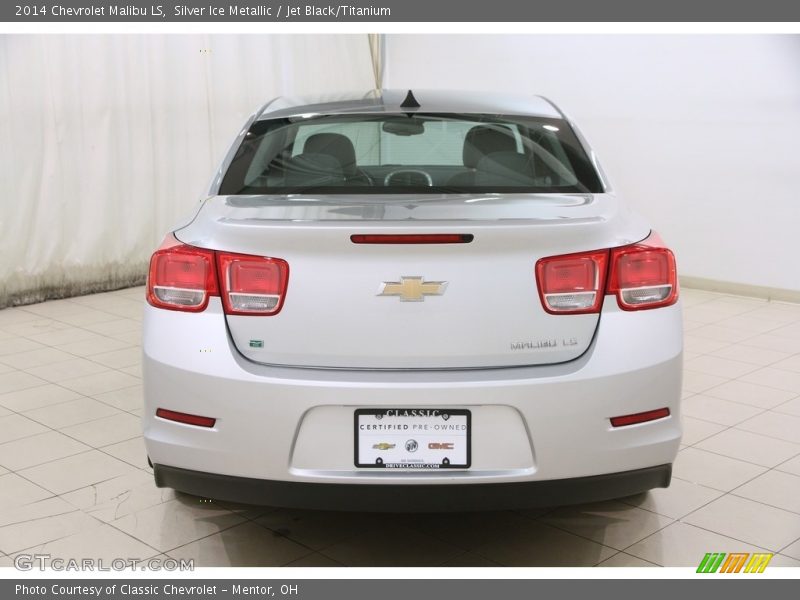 Silver Ice Metallic / Jet Black/Titanium 2014 Chevrolet Malibu LS