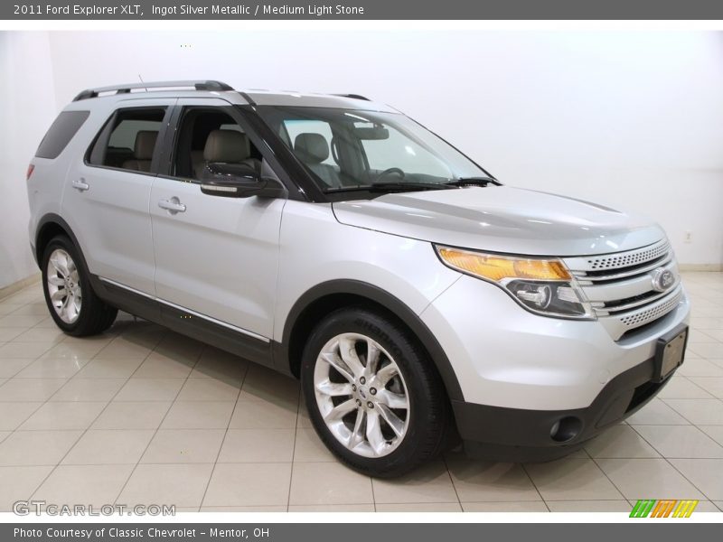 Ingot Silver Metallic / Medium Light Stone 2011 Ford Explorer XLT