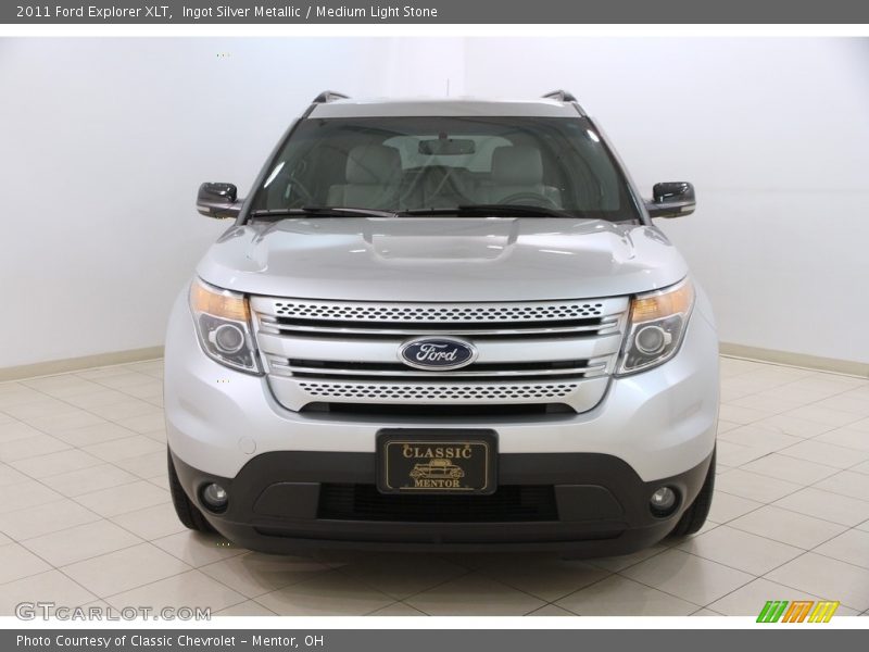 Ingot Silver Metallic / Medium Light Stone 2011 Ford Explorer XLT