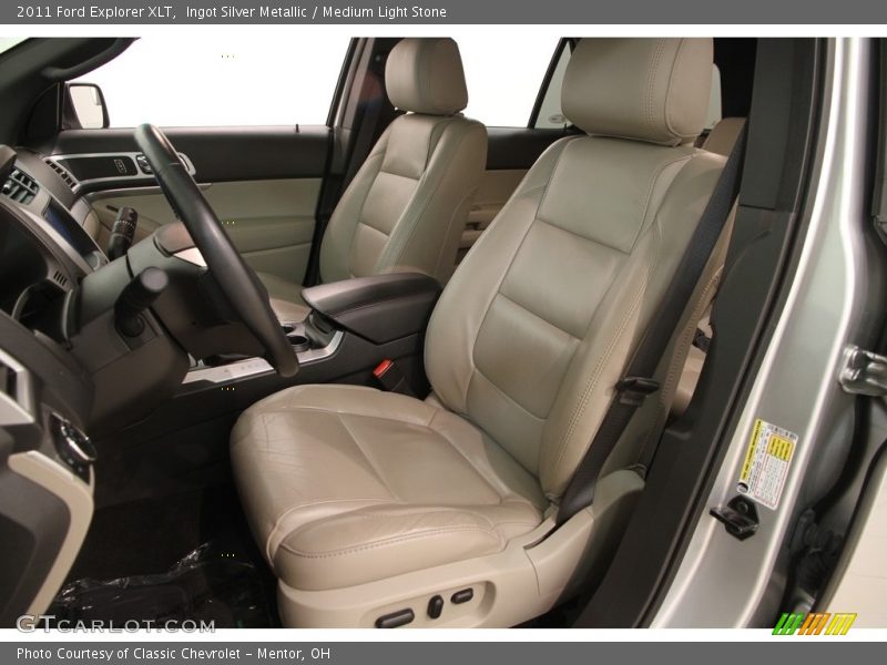 Ingot Silver Metallic / Medium Light Stone 2011 Ford Explorer XLT