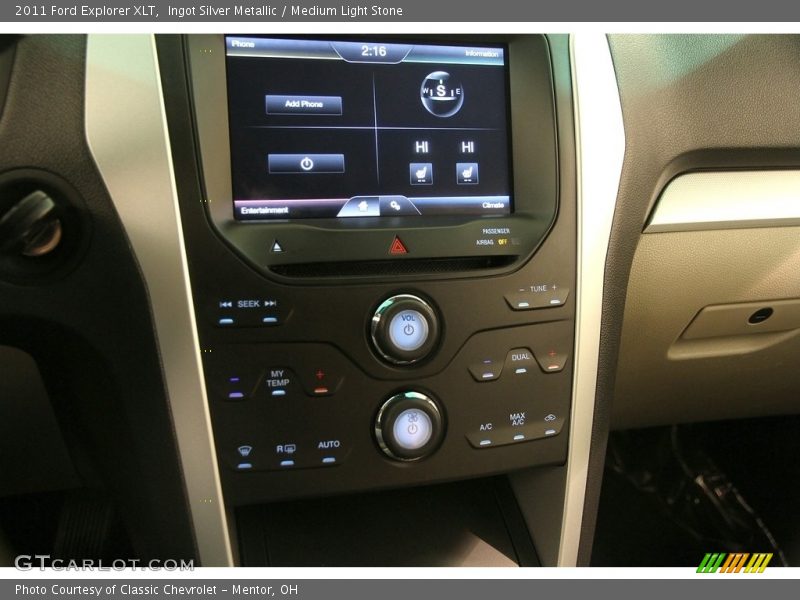 Ingot Silver Metallic / Medium Light Stone 2011 Ford Explorer XLT