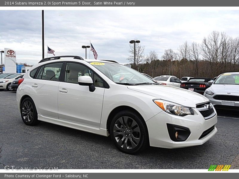 Satin White Pearl / Ivory 2014 Subaru Impreza 2.0i Sport Premium 5 Door