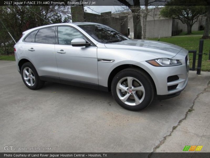 Rodium Silver / Jet 2017 Jaguar F-PACE 35t AWD Premium