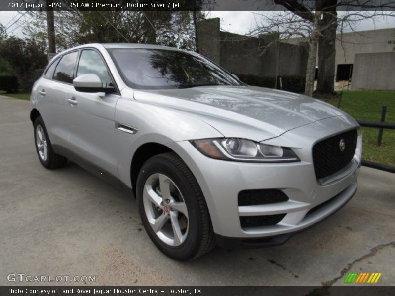 Rodium Silver / Jet 2017 Jaguar F-PACE 35t AWD Premium