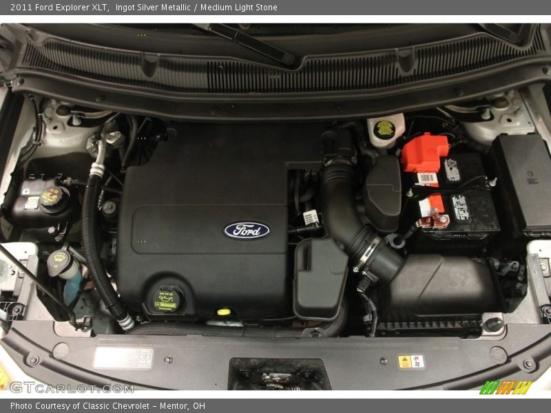 Ingot Silver Metallic / Medium Light Stone 2011 Ford Explorer XLT