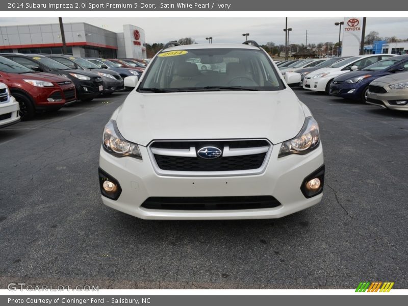 Satin White Pearl / Ivory 2014 Subaru Impreza 2.0i Sport Premium 5 Door