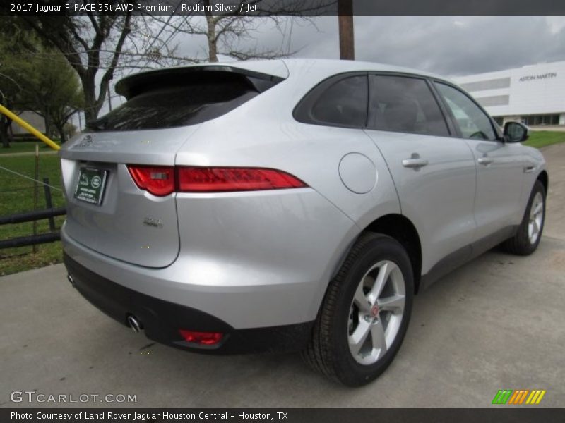 Rodium Silver / Jet 2017 Jaguar F-PACE 35t AWD Premium