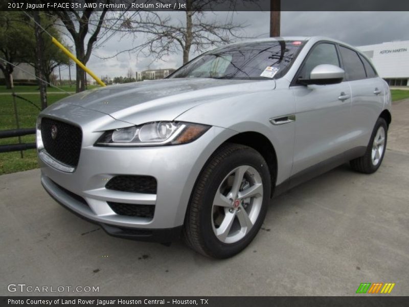 Rodium Silver / Jet 2017 Jaguar F-PACE 35t AWD Premium
