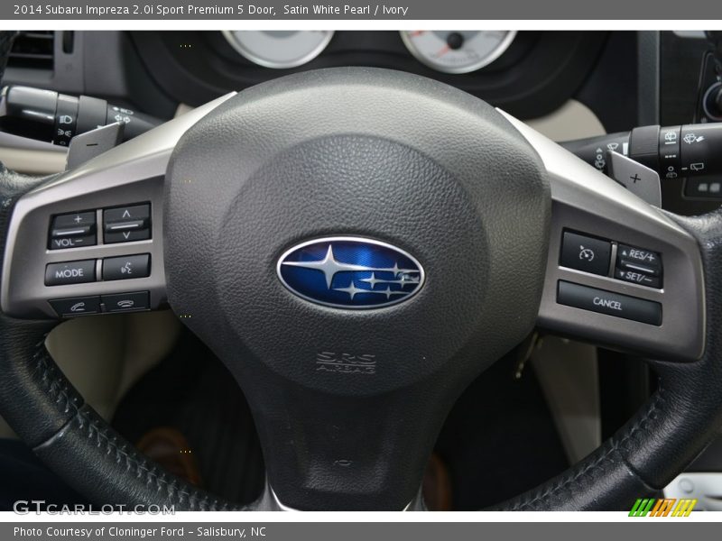 Satin White Pearl / Ivory 2014 Subaru Impreza 2.0i Sport Premium 5 Door