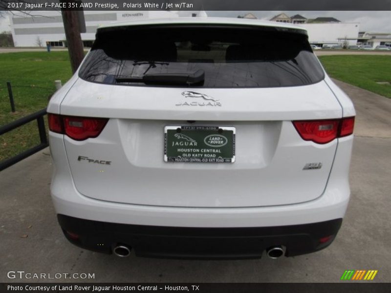 Polaris White / Jet w/Tan 2017 Jaguar F-PACE 35t AWD Prestige