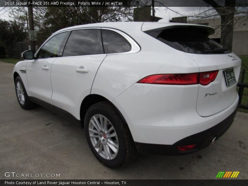 Polaris White / Jet w/Tan 2017 Jaguar F-PACE 35t AWD Prestige