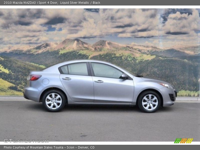 Liquid Silver Metallic / Black 2010 Mazda MAZDA3 i Sport 4 Door