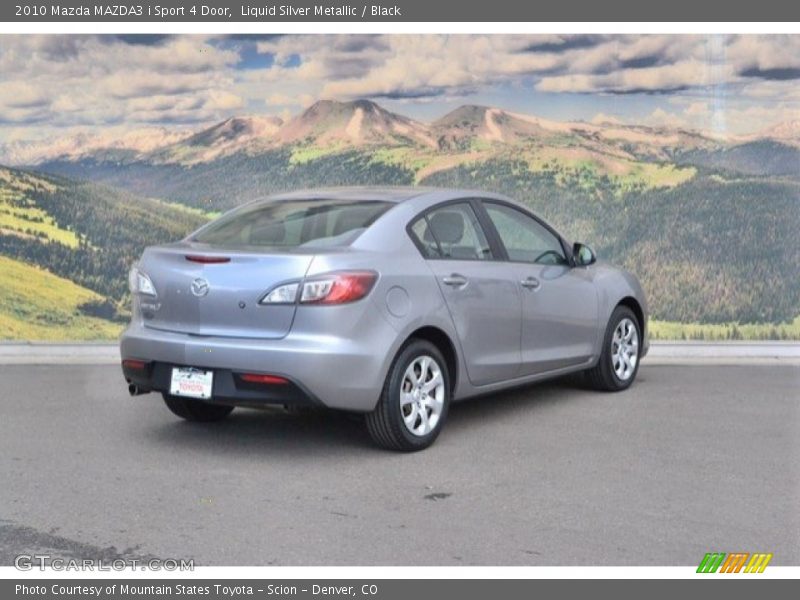 Liquid Silver Metallic / Black 2010 Mazda MAZDA3 i Sport 4 Door