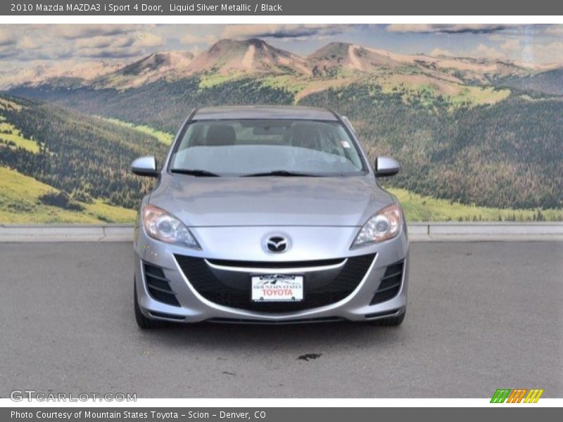 Liquid Silver Metallic / Black 2010 Mazda MAZDA3 i Sport 4 Door