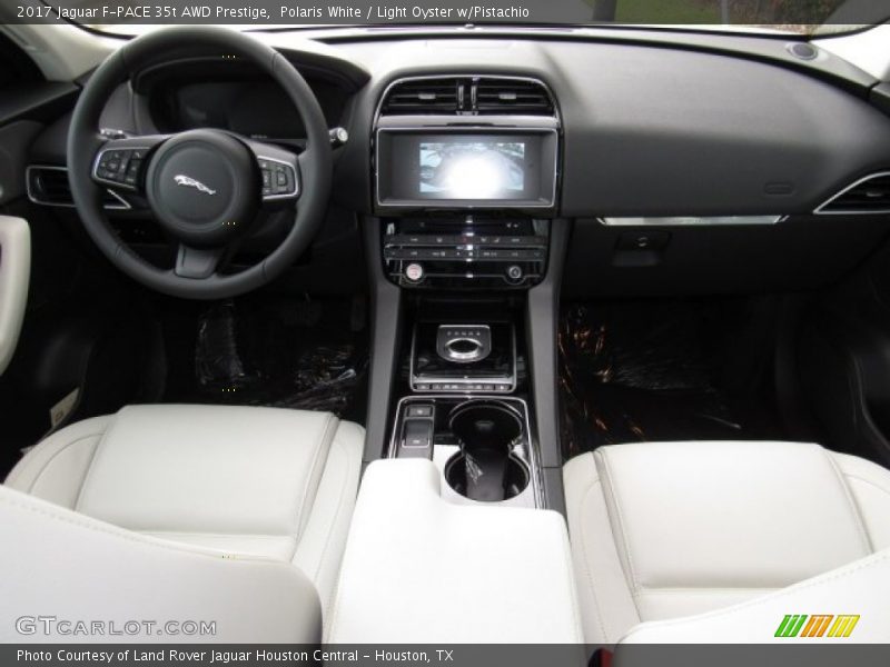 Polaris White / Light Oyster w/Pistachio 2017 Jaguar F-PACE 35t AWD Prestige