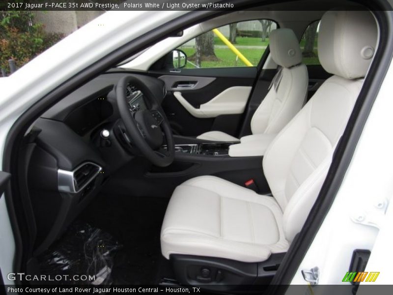 Polaris White / Light Oyster w/Pistachio 2017 Jaguar F-PACE 35t AWD Prestige