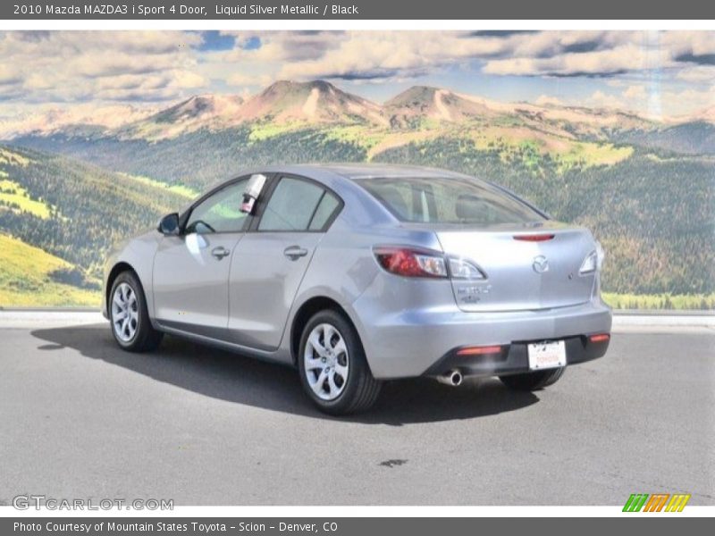 Liquid Silver Metallic / Black 2010 Mazda MAZDA3 i Sport 4 Door