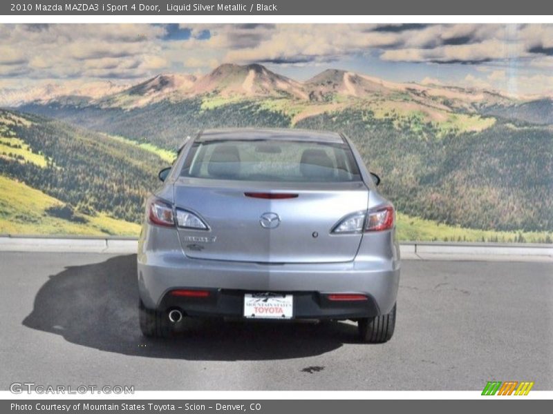 Liquid Silver Metallic / Black 2010 Mazda MAZDA3 i Sport 4 Door