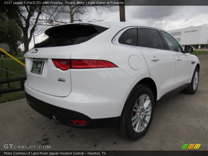 Polaris White / Light Oyster w/Pistachio 2017 Jaguar F-PACE 35t AWD Prestige