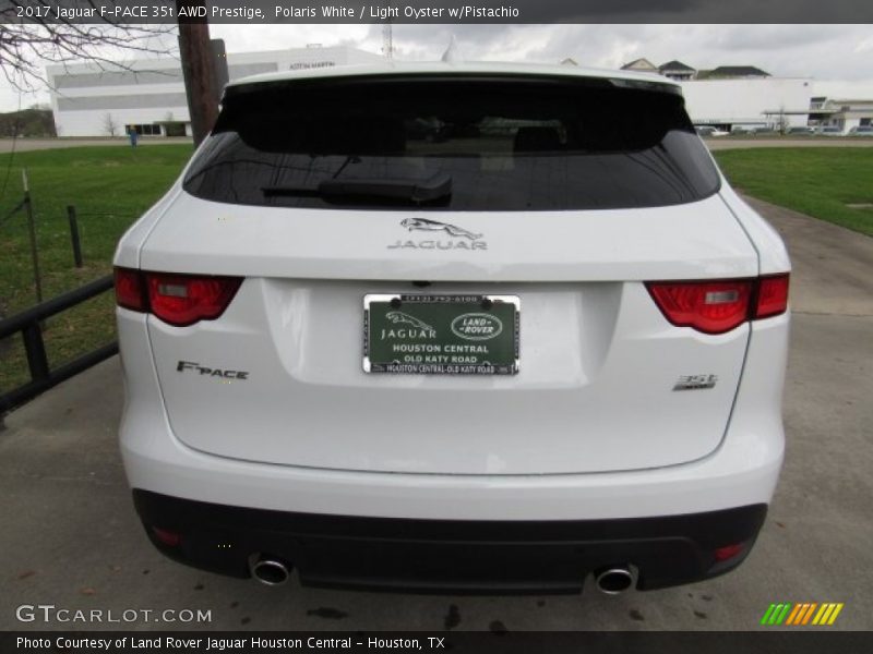 Polaris White / Light Oyster w/Pistachio 2017 Jaguar F-PACE 35t AWD Prestige