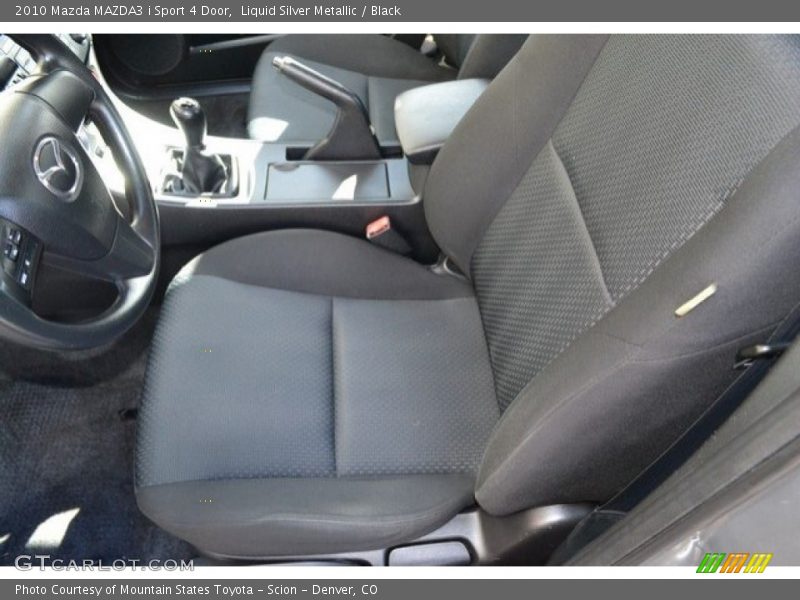 Liquid Silver Metallic / Black 2010 Mazda MAZDA3 i Sport 4 Door
