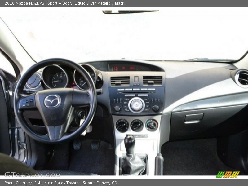 Liquid Silver Metallic / Black 2010 Mazda MAZDA3 i Sport 4 Door