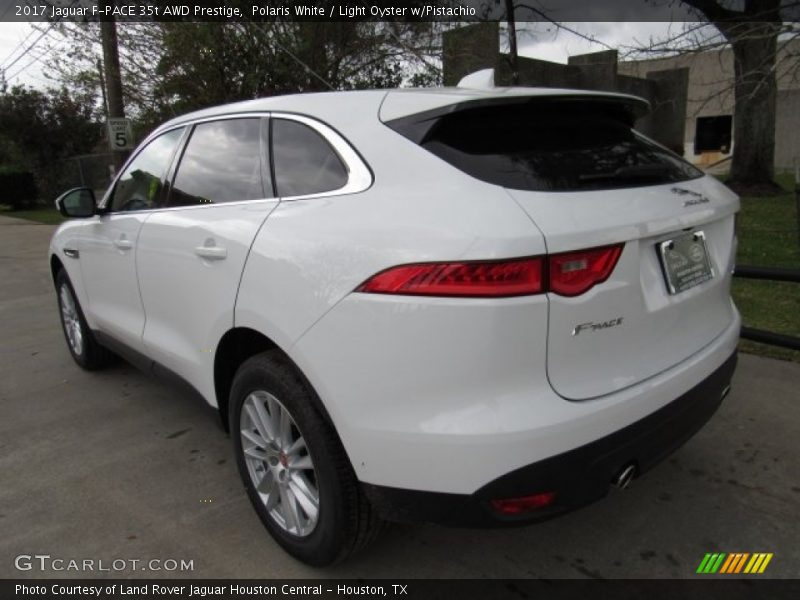 Polaris White / Light Oyster w/Pistachio 2017 Jaguar F-PACE 35t AWD Prestige