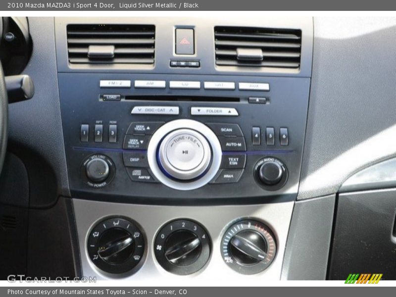 Liquid Silver Metallic / Black 2010 Mazda MAZDA3 i Sport 4 Door
