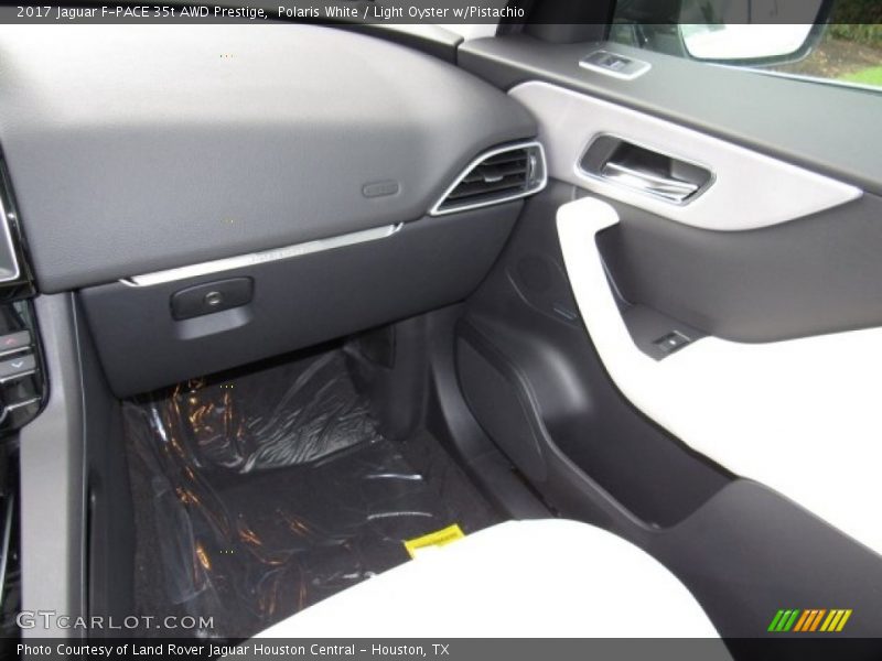 Polaris White / Light Oyster w/Pistachio 2017 Jaguar F-PACE 35t AWD Prestige