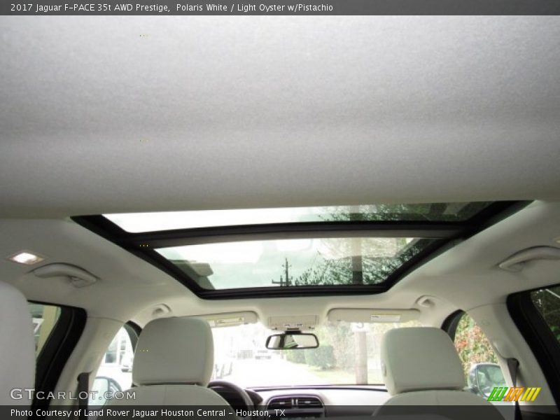 Polaris White / Light Oyster w/Pistachio 2017 Jaguar F-PACE 35t AWD Prestige