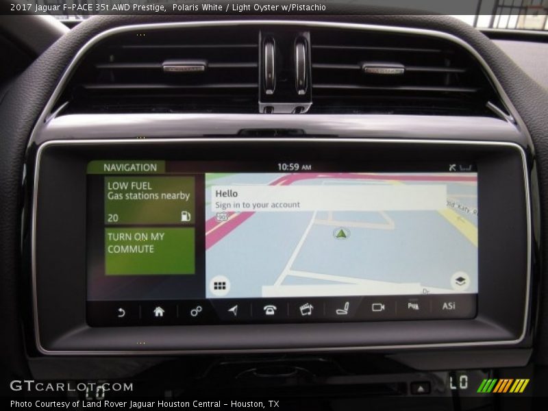 Polaris White / Light Oyster w/Pistachio 2017 Jaguar F-PACE 35t AWD Prestige