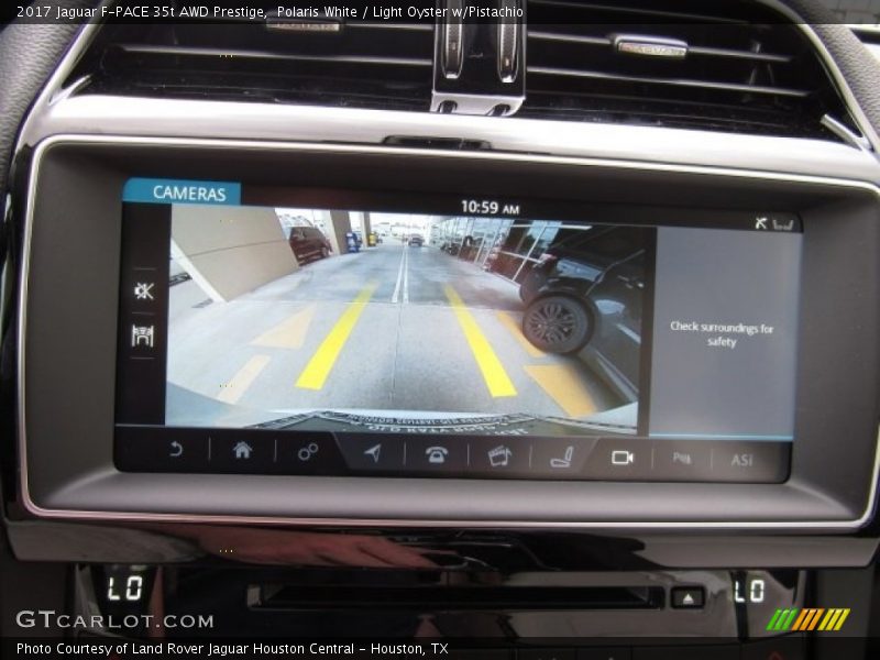 Polaris White / Light Oyster w/Pistachio 2017 Jaguar F-PACE 35t AWD Prestige