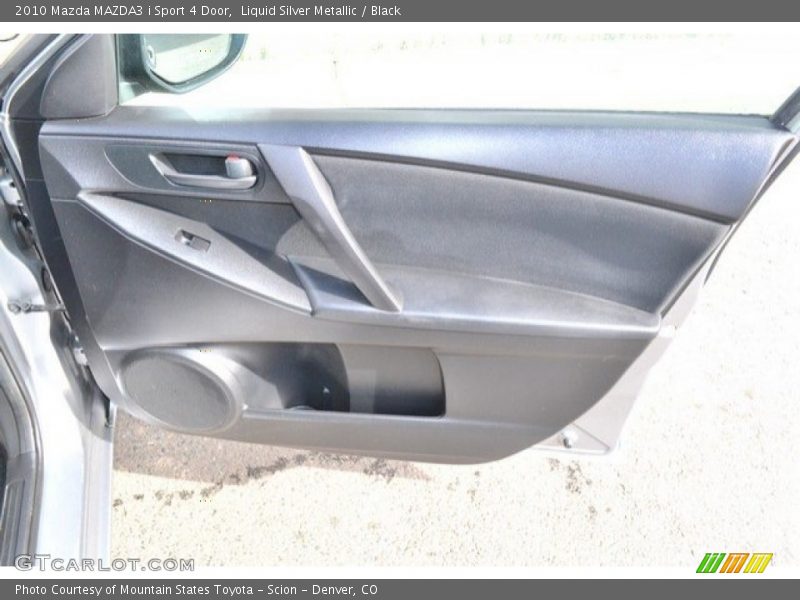 Liquid Silver Metallic / Black 2010 Mazda MAZDA3 i Sport 4 Door