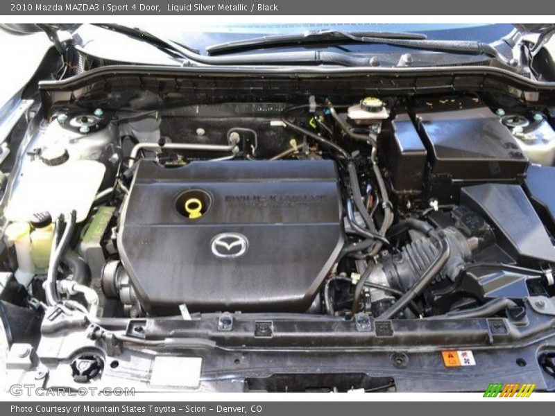 Liquid Silver Metallic / Black 2010 Mazda MAZDA3 i Sport 4 Door