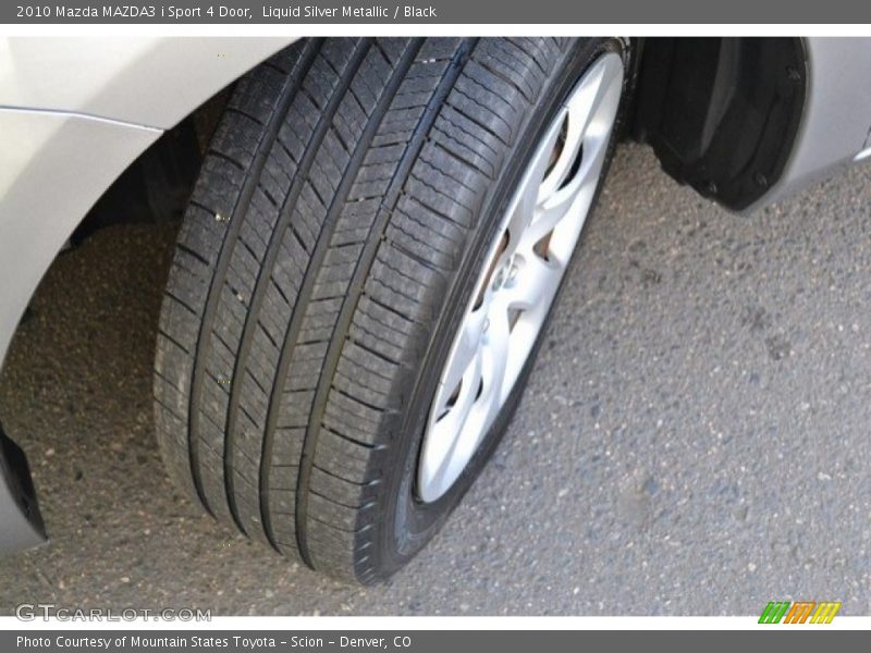 Liquid Silver Metallic / Black 2010 Mazda MAZDA3 i Sport 4 Door