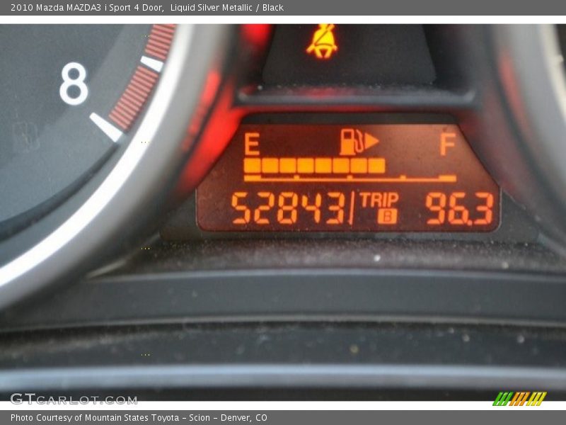 Liquid Silver Metallic / Black 2010 Mazda MAZDA3 i Sport 4 Door