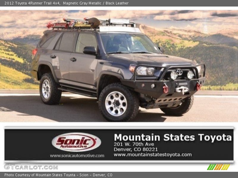 Magnetic Gray Metallic / Black Leather 2012 Toyota 4Runner Trail 4x4