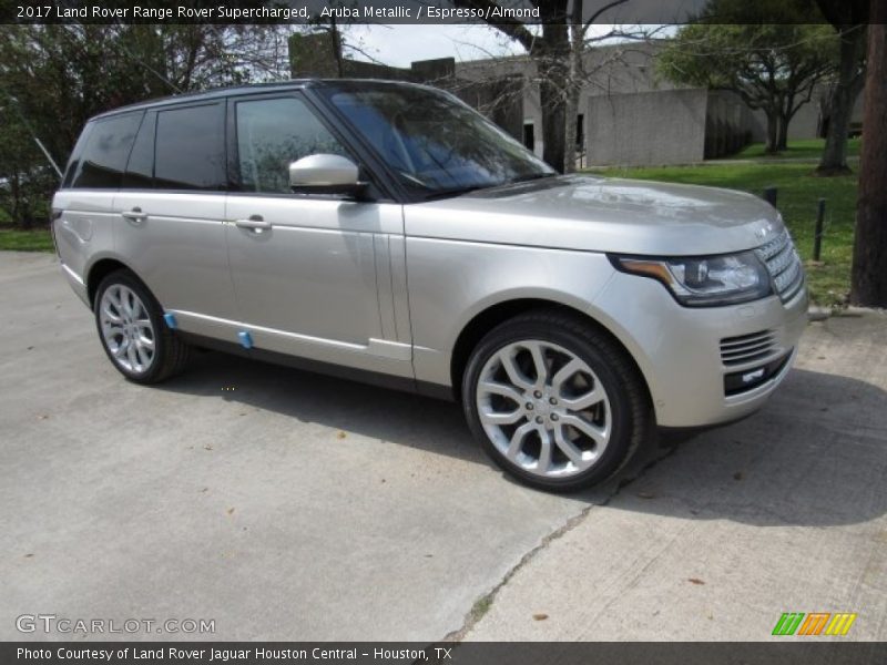 Aruba Metallic / Espresso/Almond 2017 Land Rover Range Rover Supercharged