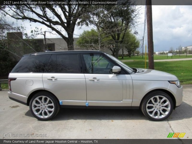 Aruba Metallic / Espresso/Almond 2017 Land Rover Range Rover Supercharged