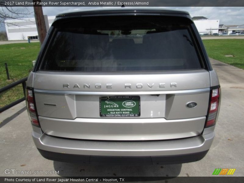 Aruba Metallic / Espresso/Almond 2017 Land Rover Range Rover Supercharged