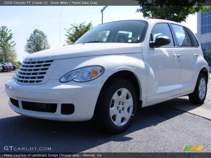 Stone White / Pastel Slate Gray 2009 Chrysler PT Cruiser LX