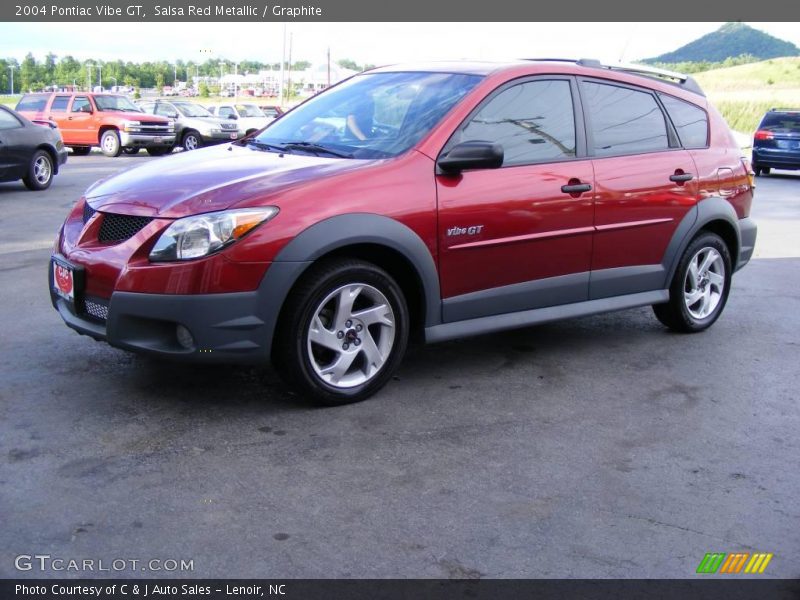 Salsa Red Metallic / Graphite 2004 Pontiac Vibe GT