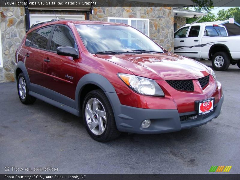 Salsa Red Metallic / Graphite 2004 Pontiac Vibe GT