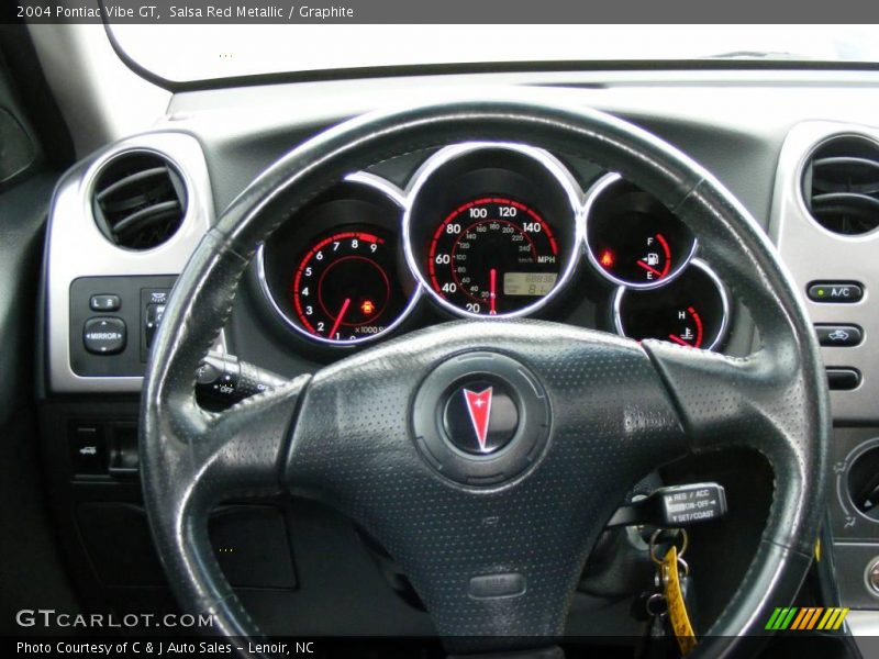 Salsa Red Metallic / Graphite 2004 Pontiac Vibe GT