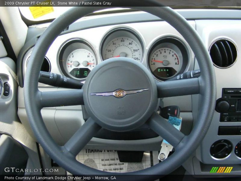 Stone White / Pastel Slate Gray 2009 Chrysler PT Cruiser LX